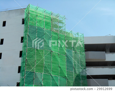 Scaffolding used at the construction site  29912699