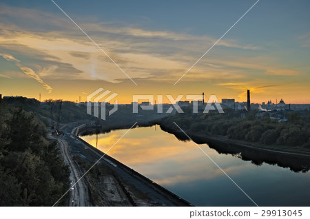 Construction of pedestrian quay in Tyumen Construction of pedestrian quay in Tyumen 29913045