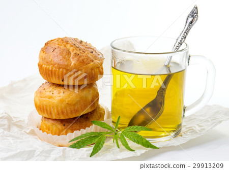 Marijuana cupcake muffins and hot tea 29913209