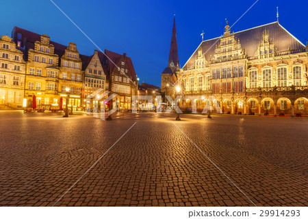 Ancient Bremen Market Square in Bremen, Germany 29914293