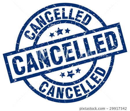 cancelled blue round grunge stamp cancelled blue round grunge stamp 29917342