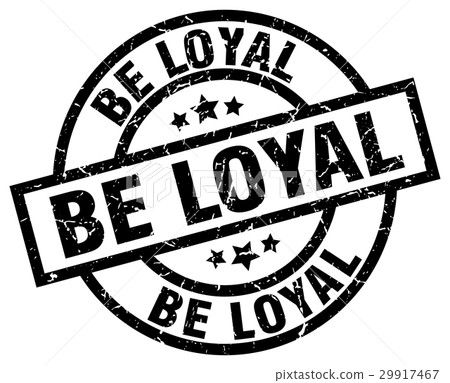 be loyal round grunge black stamp 29917467