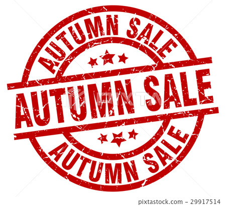 autumn sale round red grunge stamp autumn sale round red grunge stamp 29917514