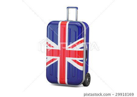 Great Britain travel concept suitcase with UK flag 29918169