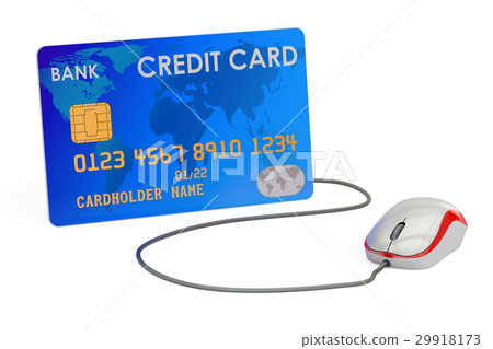 Online shopping and banking concept. Credit card 29918173