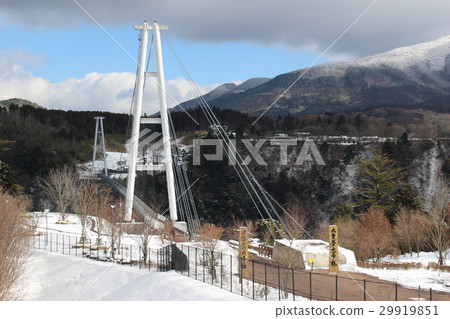 Kokonoe "Yume" Snowy Bridge over the Suspension Bridge Kokonoe "Yume" Snowy Bridge over the Suspension Bridge 29919851