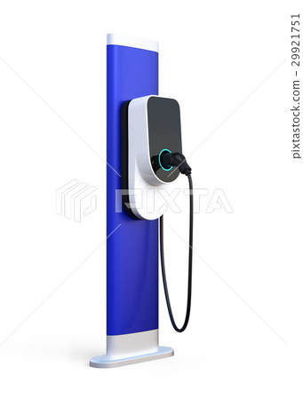 充電站的圖像在白色後面的。原創設計。 充電站的圖像在白色後面的。原創設計。 29921751