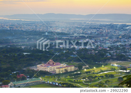 myanmar mandalay sunset 29922290