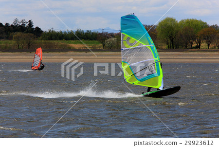 春天Watarase瀨戶Mizutani Yanaka湖板航行 29923612