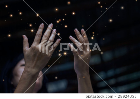 One respect and pray and stardust on city at night 29924353