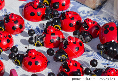 Many ladybugs close up at the fair Many ladybugs close up at the fair 29925124