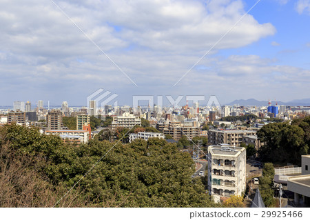 Fukuoka City Nishi ku direction towards the early spring of the city Fukuoka City Nishi ku direction towards the early spring of the city 29925466