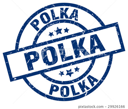 polka blue round grunge stamp polka blue round grunge stamp 29926166