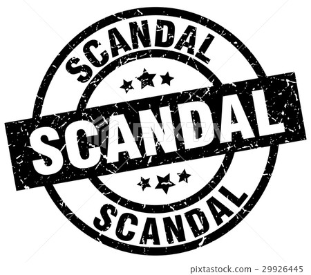 scandal round grunge black stamp 29926445