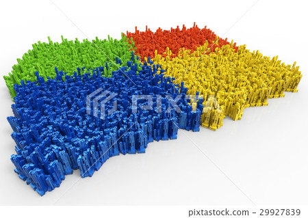 area divide with multicolor building 29927839