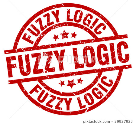 fuzzy logic round red grunge stamp fuzzy logic round red grunge stamp 29927923