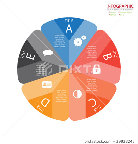 Vector circle arrows infographics - Stock Illustration [29928245] - PIXTA