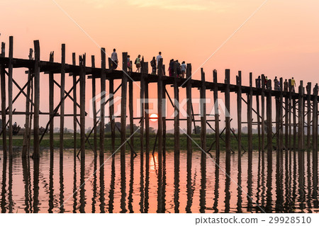 U Bein Bridge at sunset U Bein Bridge at sunset 29928510