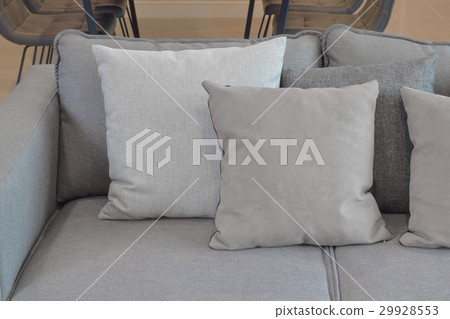 gray color pillows on sofa in modern living room gray color pillows on sofa in modern living room 29928553
