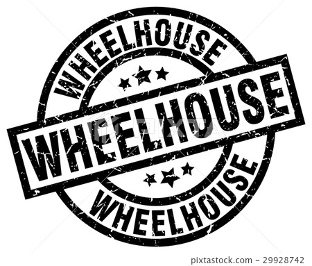 wheelhouse round grunge black stamp 29928742