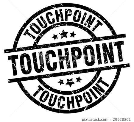 touchpoint round grunge black stamp 29928861