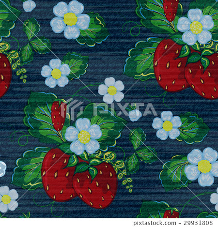 Vector Denim floral seamless pattern. Jeans Vector Denim floral seamless pattern. Jeans 29931808