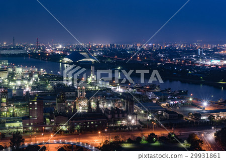 四日市綜合工廠夜景 四日市綜合工廠夜景 29931861