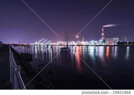 Yokkaichi Complex Factory Night view Yokkaichi Complex Factory Night view 29931868