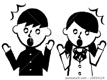 Student upper body surprised 29934124