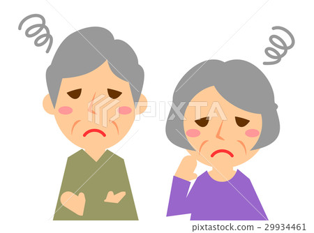 Elderly couple upper half troubled Elderly couple upper half troubled 29934461