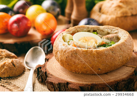 Traditional polish easter soup - zurek. 29934668