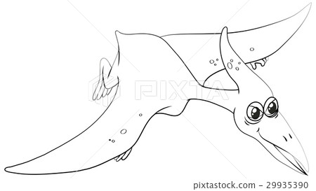 Animal outline for pterosaur 29935390