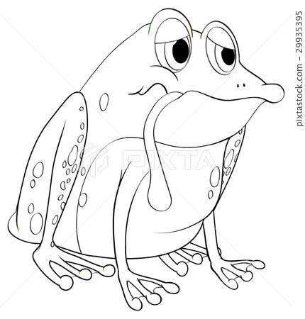 Animal outline for frog 29935395