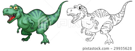 Animal outline for T-Rex dinosaur 29935628