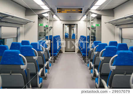 Interior high speed electric train in Moscow 29937079