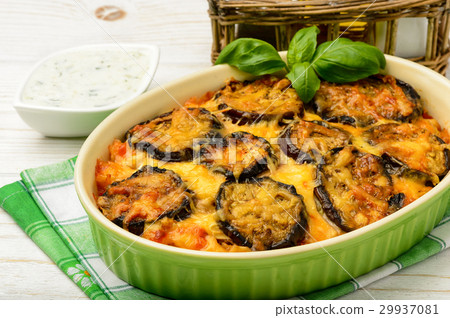 Moussaka - greek casserole with eggplants. 29937081