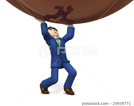 Abstract 3DCG illustration of stress 29939771