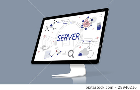 Computer Network Server System 29940216
