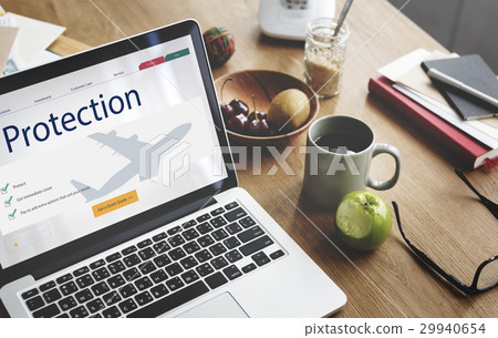 Travel Aviation Insurance Website Concept 29940654