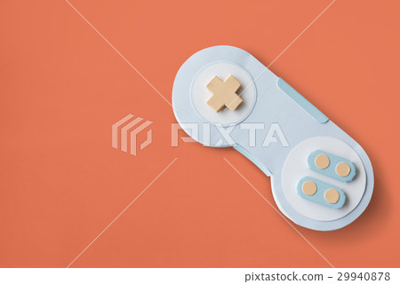 Game Controller Analog Videogame Entertainment Game Controller Analog Videogame Entertainment 29940878