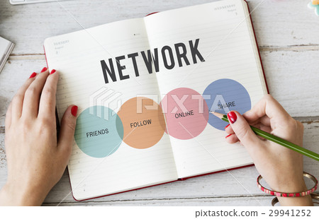 Communication Connection Networking Icon Concept Communication Connection Networking Icon Concept 29941252