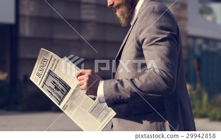 Businessmen Read Hands Hold Newspaper Businessmen Read Hands Hold Newspaper 29942858