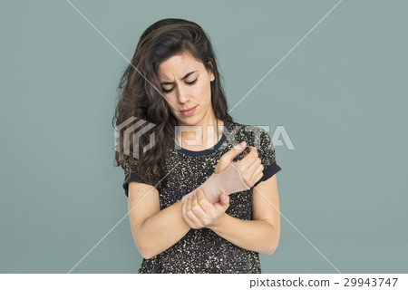 Woman Female Girl Attractive Pretty Worry Concept 29943747