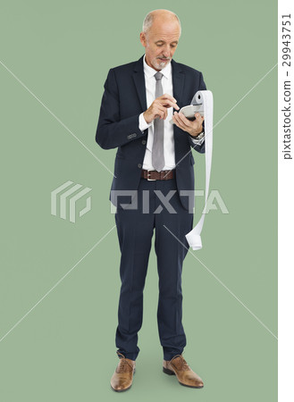 Businessman Calculating Financial Transaction Payment 29943751