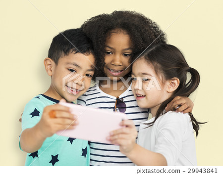 Little Children Selfie Posing Concept 29943841