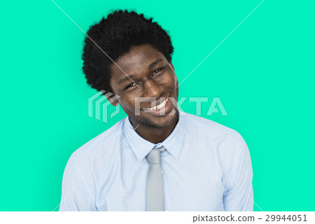 African Descent Man Tilt Head Concept African Descent Man Tilt Head Concept 29944051