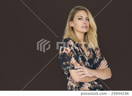 Caucasion Woman Casual Confident Concept 29944286
