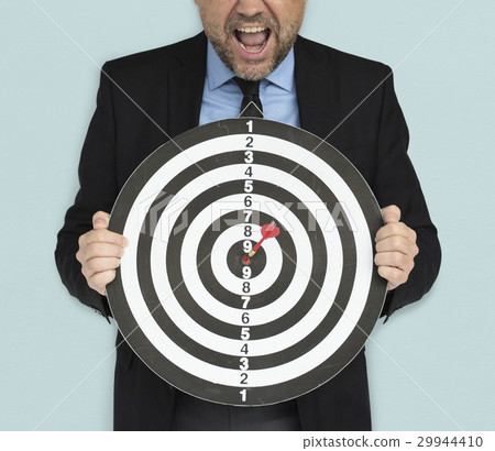 Business Man Dartboard Bullseye Business Man Dartboard Bullseye 29944410