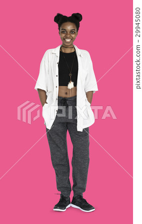 African Descent Girl Casual Smiling 29945080