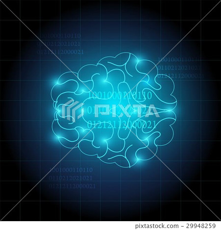 creative of human brain technology background creative of human brain technology background 29948259